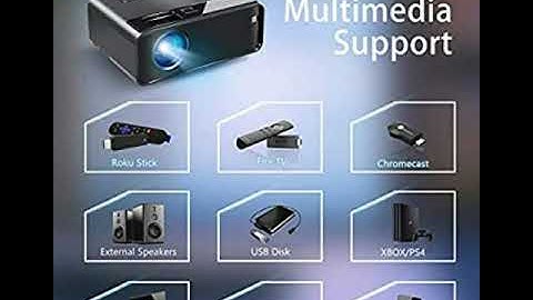 WiFi Projector, ELEPHAS 2020 WiFi Mini Projector with Synchronize Smartphone Screen, 1080P HD