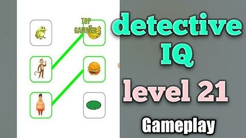 detective IQ level 21 gameplay walkthrough Solution