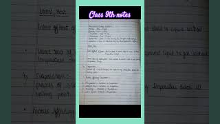 class 9th science matter in our surroundings notes#education#notes_making@Justpriyanshi_official