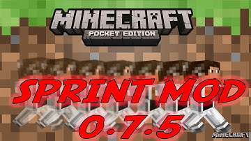 SPRINT MOD! Minecraft PE: Mod Showcase 0.7.5-0.8.0 [Pocket Edition]