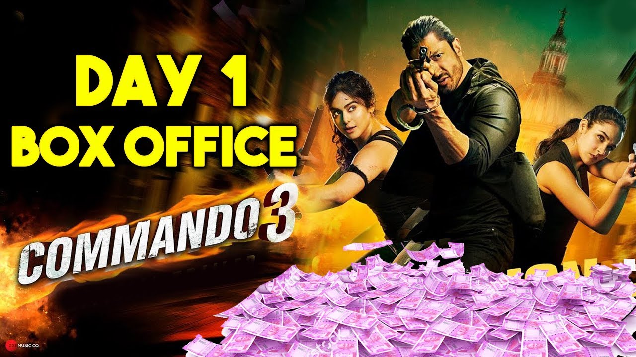 Commando 3 Day 1| Official Box Office Collection | Vidyut Jammwal , Adah Sharma, Angira