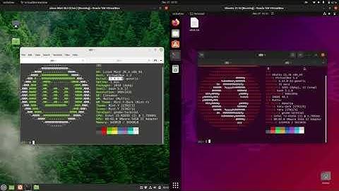 Linux Mint 20.3 vs Ubuntu 21.10: Comparing some stuff