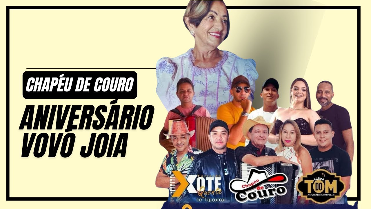 Sítio da vovó joia Oficial está ao vivo com chapeu de couro