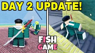 *FISH GAME NEW UPDATE* DAY 2 SHAPES & BLOOD RISING MAP WALKTHROUGH! - Roblox