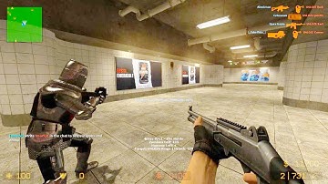 Counter Strike Source - Zombie Riot Mod Online Gameplay on Subway map