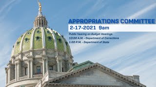 Appropriations Committee 2-17-21
