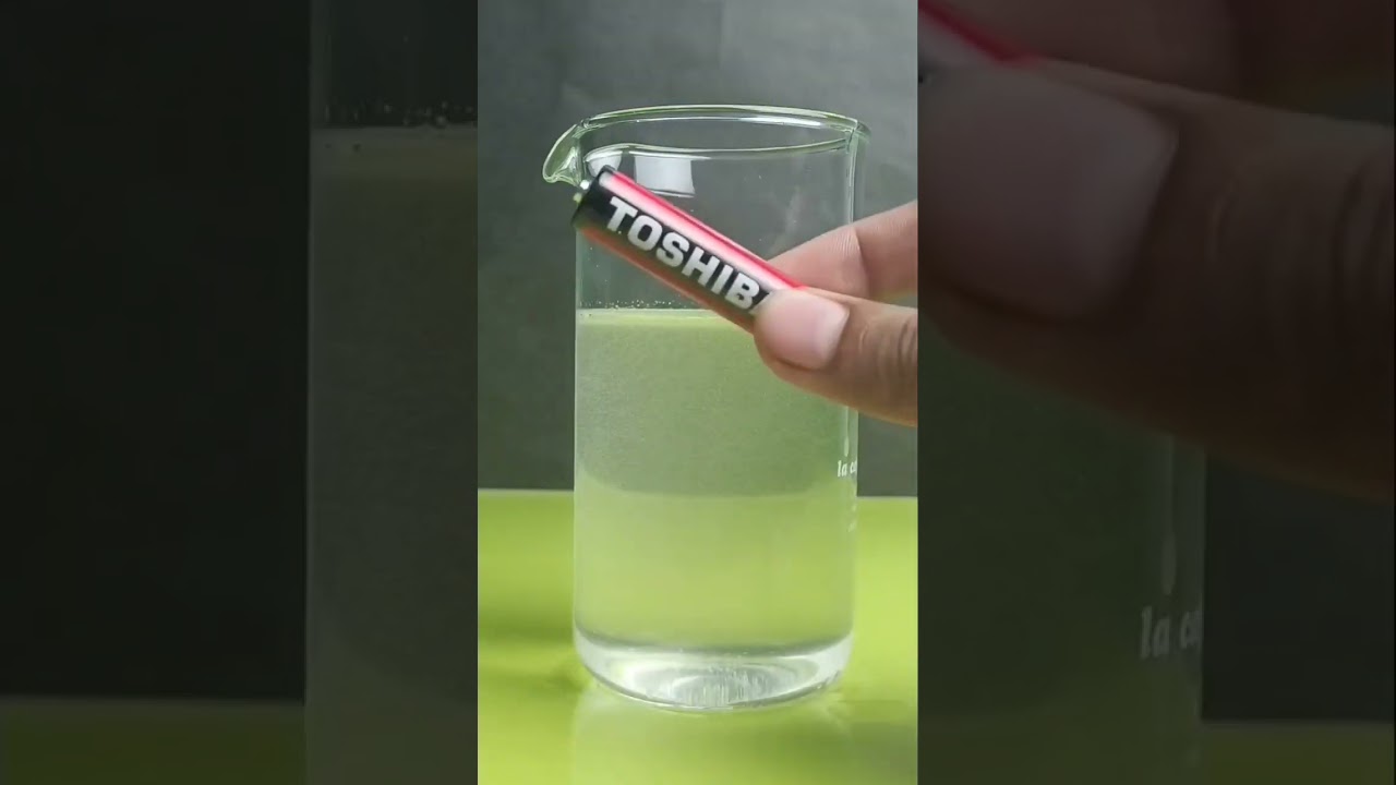 salt + battery electrolysis experiment || easy experiment 