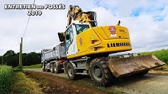 ENTRETIEN des FOSSÉS 2019 | LIEBHERR 914 COMPACT & MERCEDES 8x4 AROCS 3240