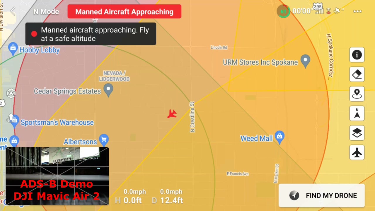 ADS-B Demo with DJI Mavic Air 2