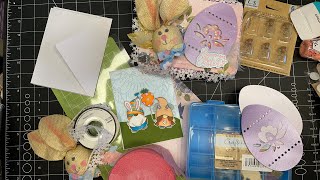 Finishing Up My Second Altered Embellishment Case for the Spring into Easter Swap! Live Chat!