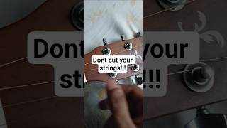 How to trim guitar strings #guitarstrings
