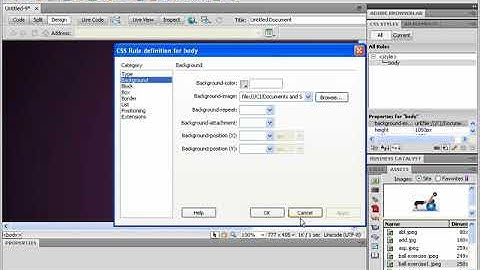 Dreamweaver CS6 Background Image Chapter 6, class 6.5 @Shiz Tech in Urdu Hindi