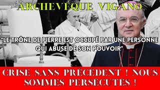 A.Viganò : Écoutez-moi ATTENTIVEMENT - une APOSTASIE sans précédent