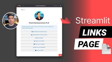 Create a free links page using Streamlit