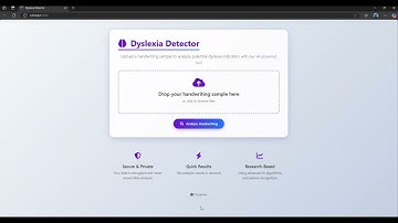 Dyslexia detection using AI&ML