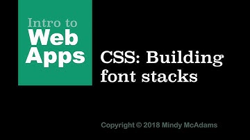 30 CSS - How to Build a Font Stack
