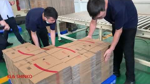 Shinko flexo printer slotter die cutter and inline folder gluer demo show in Guangzhou,China factory