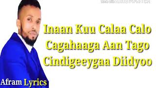 Ahmed Sheeno Hees Cusub Cajiib Lyrics