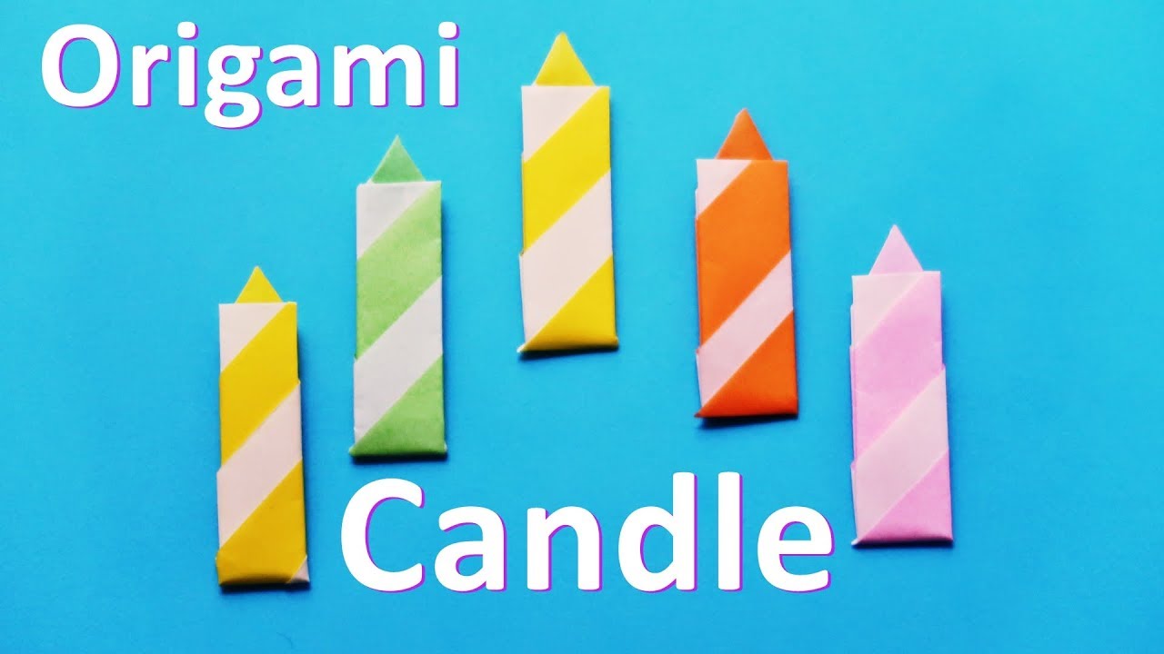 折り紙 ろうそく キャンドル 折り方 ハロウィンやクリスマスに Origami Candle Christmas Origami Halloween Origami Youtube