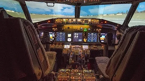 Boeing 737 real cockpit simulator conversion