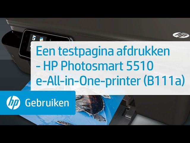 Een testpagina afdrukken - HP Photosmart 5510 e-All-in-One-printer