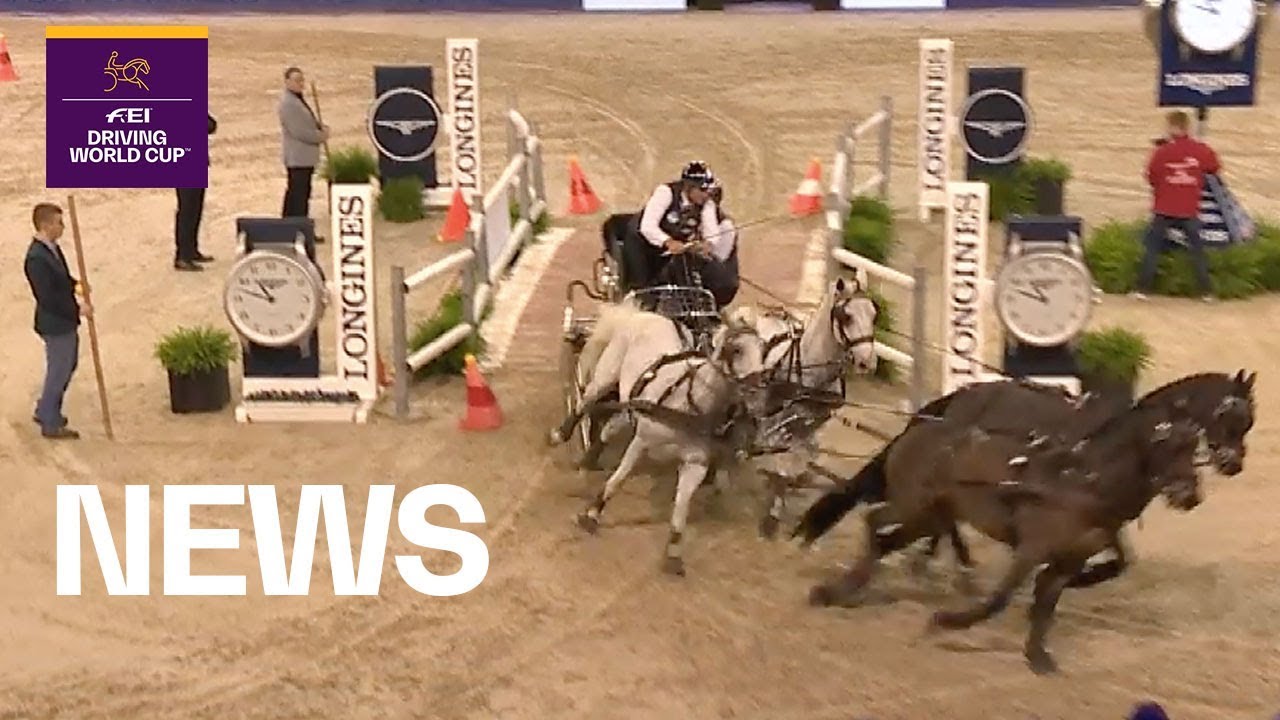 de Ronde, Chardon and Exell thrill Maastricht crowd at FEI Driving World Cup™ horseshoe bend