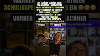 Lehrer schläft bei Inspektion ein 😄