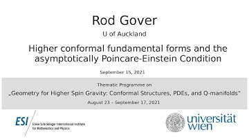 Rod Gover - Higher conformal fundamental forms and the asymptotically Poincare-Einstein Condition