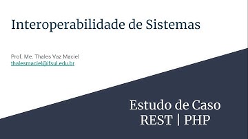 Interoperabilidade de Sistemas | REST | PHP