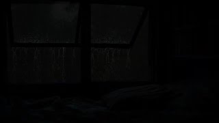 🌧️ Thunder & Rain Behind Closed Shades – Quiet Tension in a Narrow Room