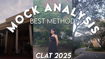 How to analyse CLAT mocks | CLAT 2025