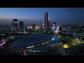 Tashkent City At Night Dron 
