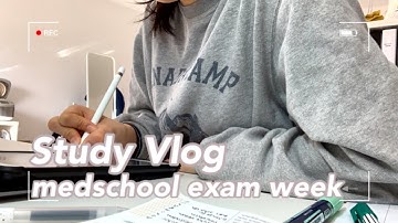 [ Study Vlog #41 ] stressy and messy study vlog, studying for medschool exams 📚
