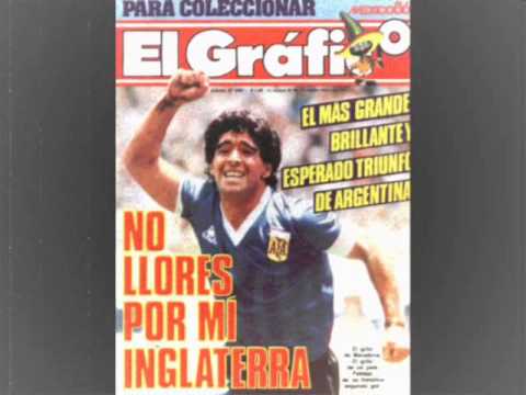 2º Gol de Diego a los ingleses (x José María Muñoz) - YouTube