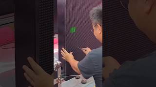 P6.67 outdoor LED Display. Quick installation of front maintenance module. #led #ledscreen #digital