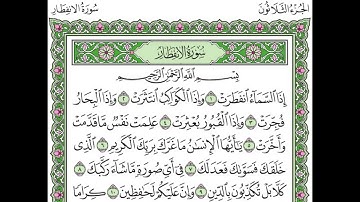 تكرار سورة الانفطار الآيات من 1 إلى 8