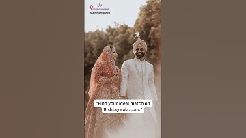 Find your ideal match with Rishtaywala com #matrimony #viral #matchmaking #trending#Rishtaywala.com