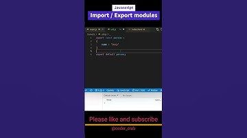 import export modules in javascript #shorts