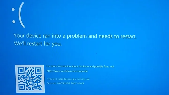 Lenovo IdeaPad 5 Inaccessible Boot Device BSOD After Firmware BIOS CMOS Update Fix Repair