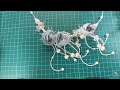 Cara membuat kalung hijab mutiara cantik | how to make rose pearl neklace #neklace #kalunghijab