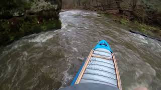 Christmas day together with open canoe Silverbirch