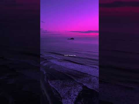 purple sunset sea#be #beauty #nature #beauty #sea #viralshorts