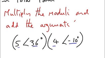 Multiplying Complex Numbers in Polar Form