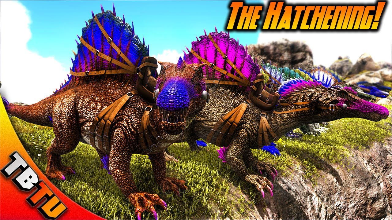 SPINO HATCHENING! SPINOSAURUS COLOR MUTATIONS! Ark Survival Evolved