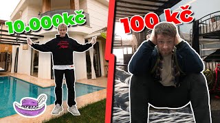 100 KČ VS 10.000 KČ UBYTOVÁNÍ V TURECKU (LUXUSNÍ VILA!) /w @lolchic