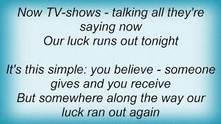 Sondre Lerche - All Luck Ran Out Lyrics