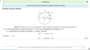 Oscillations[NCERT Section 13.5-13.6, Example 13.5-13.6]#SATHEE_ENGG #swayamprabha #engineeringexams
