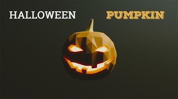Blender Timelapse - Halloween Pumpkin