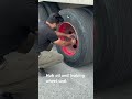 Hub Oil and Leaking Wheel Seal in Truck | Pre-Trip Inspection (PTI) #oilseal#automobile#inspection