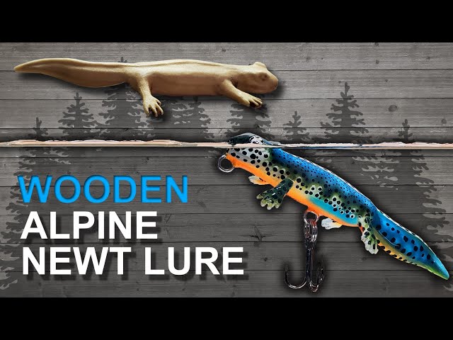 Making an Alpine Newt Fishing Lure out of Wood 